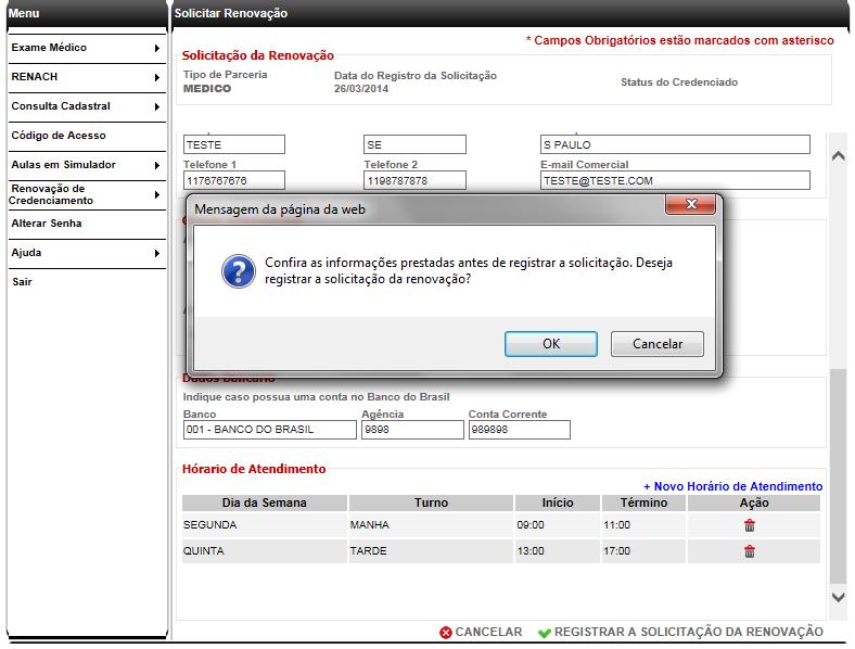 renovar credenciamento