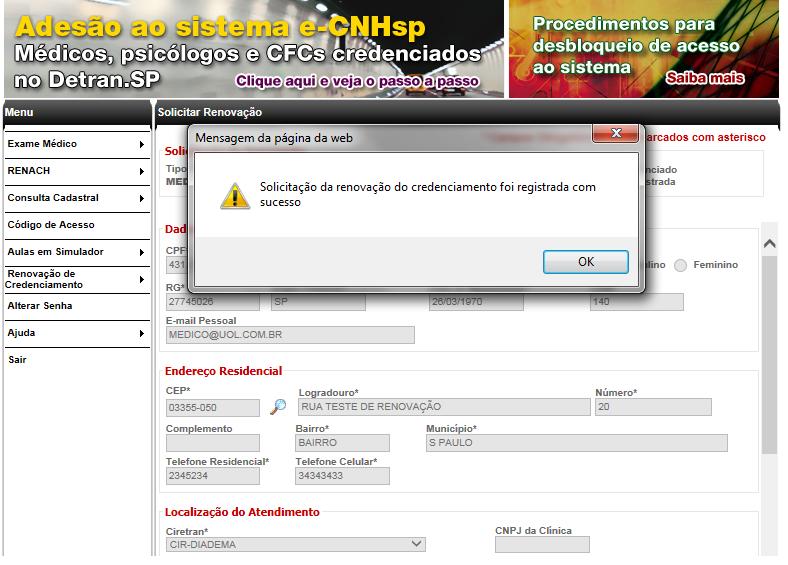 renovar credenciamento