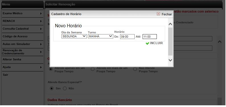 renovar credenciamento